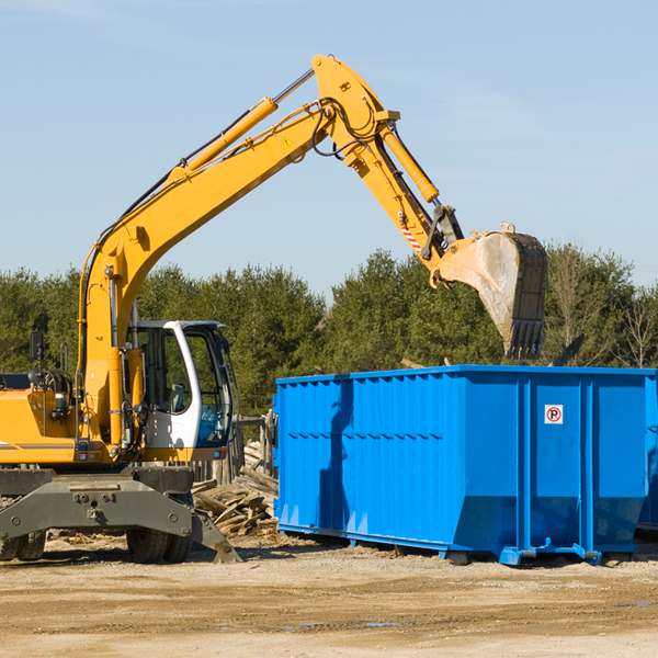 what size residential dumpster rentals are available in Andover SD